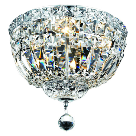 ELEGANT LIGHTING Royal Cut Clear Crystal Tranquil 4-Light V2528F12C/RC
